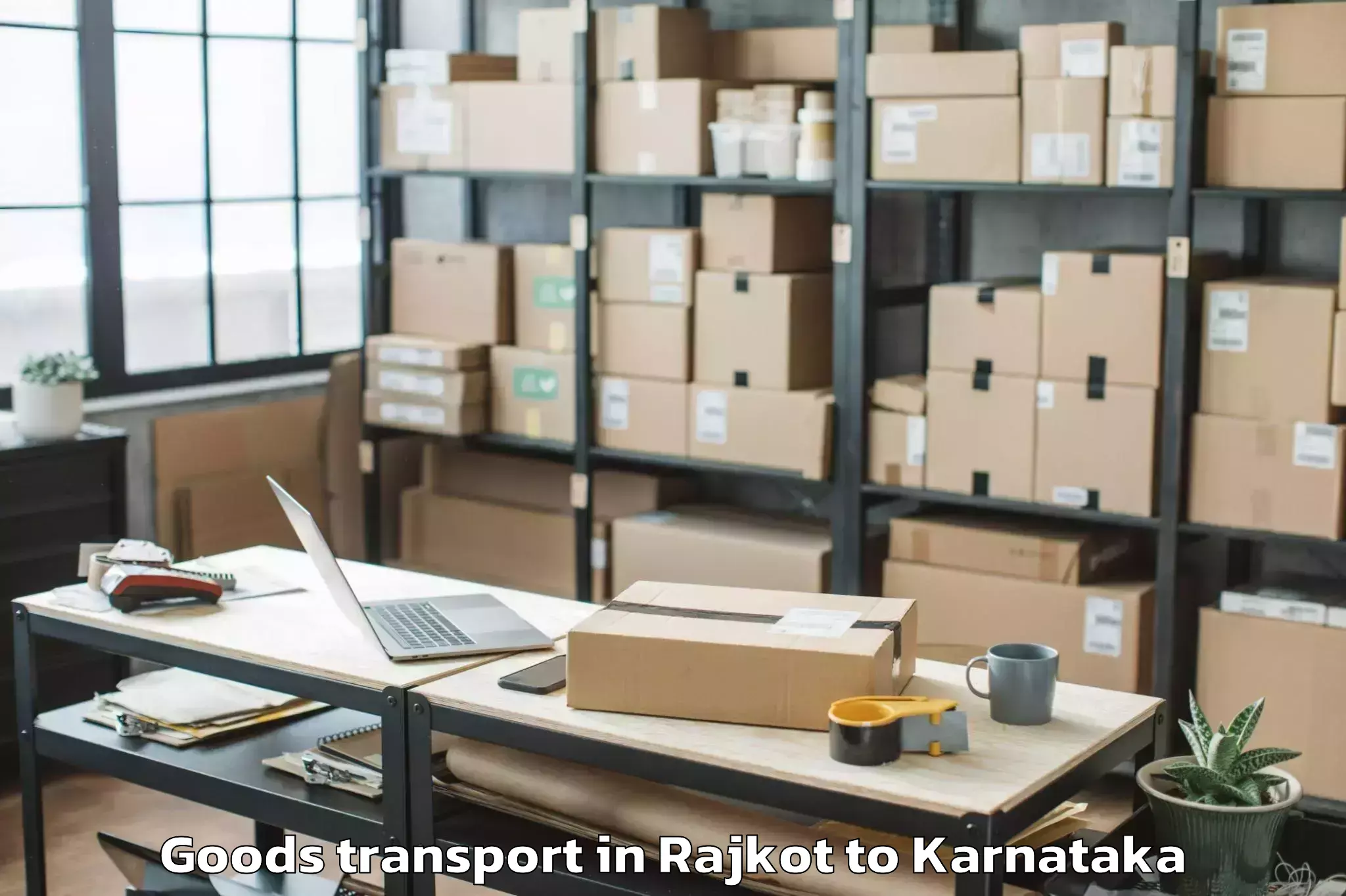 Get Rajkot to Hagaribommanahalli Goods Transport